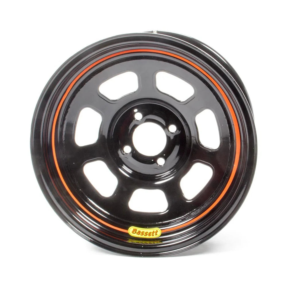 Bassett Wheel 15x7 D Hole 4x 100MM 3in Black 57SH3