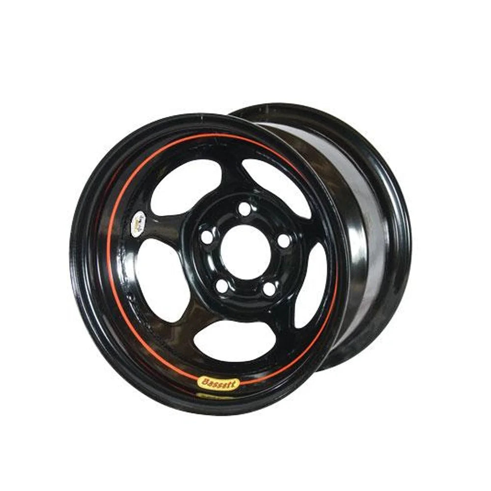Bassett Wheel 15x8 5x5 3in Armor Edge Black 58A53W