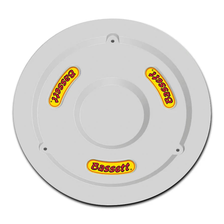 Bassett Wheel Cover 15in White 5PLG-WHT