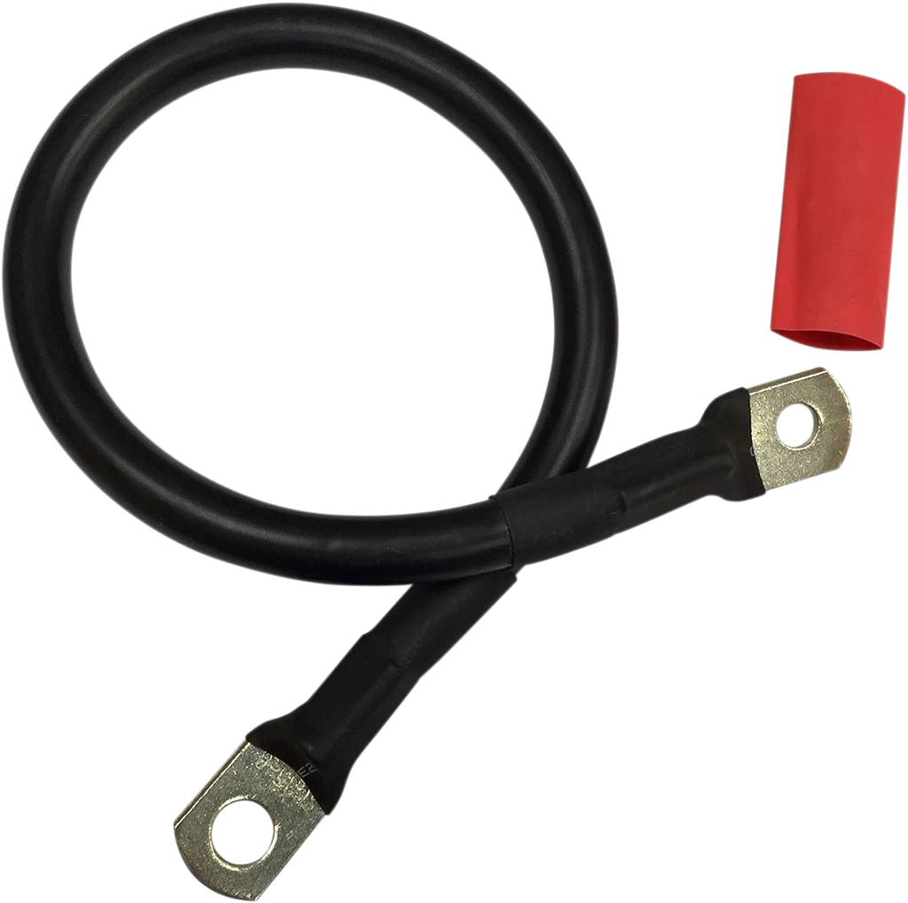 Battery Cable - 12" DragSpecialties E25-0091B-12 - Side View