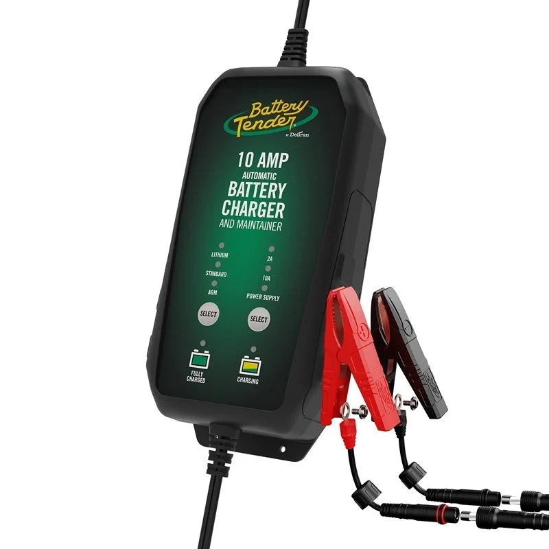 Battery Tender 10A Power Tender Selectable 12V Battery Charger - Detail View