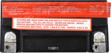Load image into Gallery viewer, Battery - YTX20HBSFT DragSpecialties CTX20H-BS FT - Back View