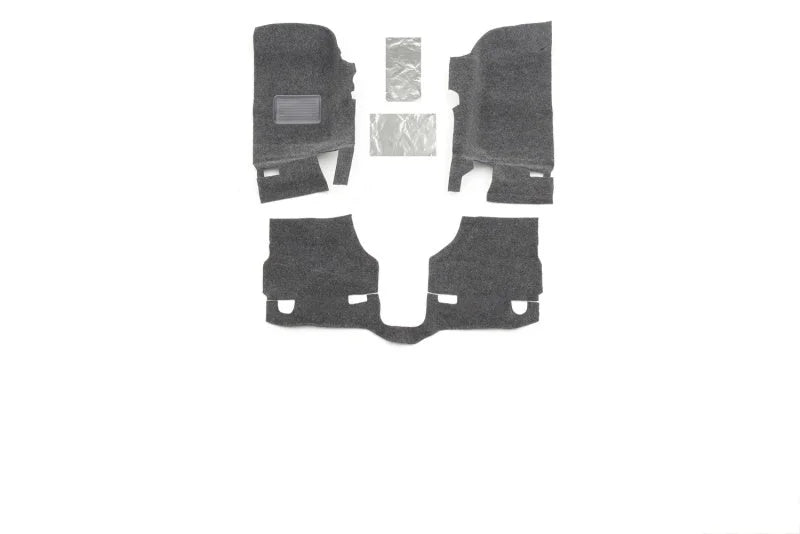BedRug 07-10 Jeep JK 2Dr Front 3pc Floor Kit (Incl Heat Shields) - Main Product View