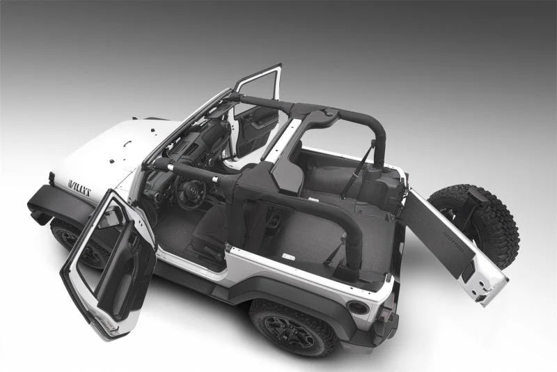 BedRug 11-16 Jeep JK 2Dr Rear 5pc BedTred Cargo Kit (Incl Tailgate & Tub Liner) - Additional View 5