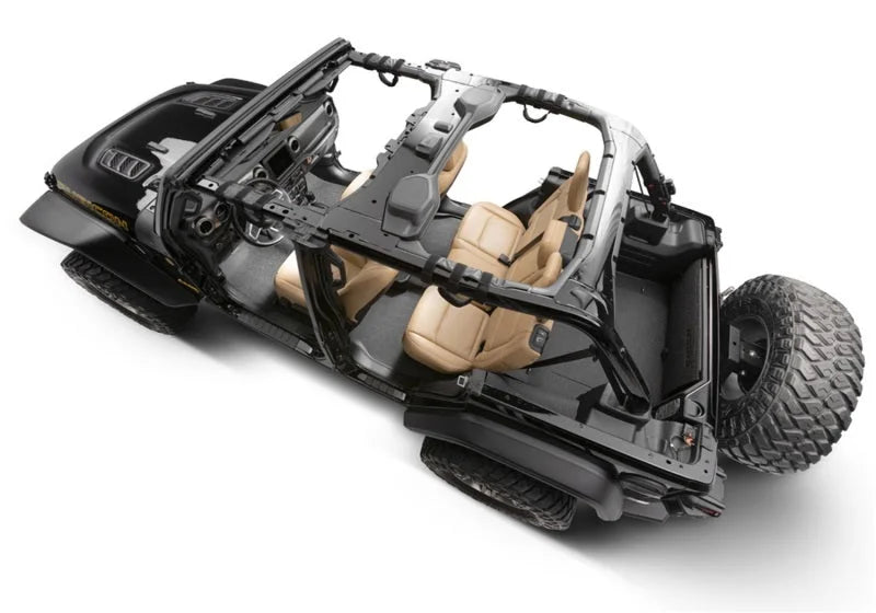 BedRug 18-23 Jeep JL 2-Door 2pc Front Floor BedTred Kit - Main Product View