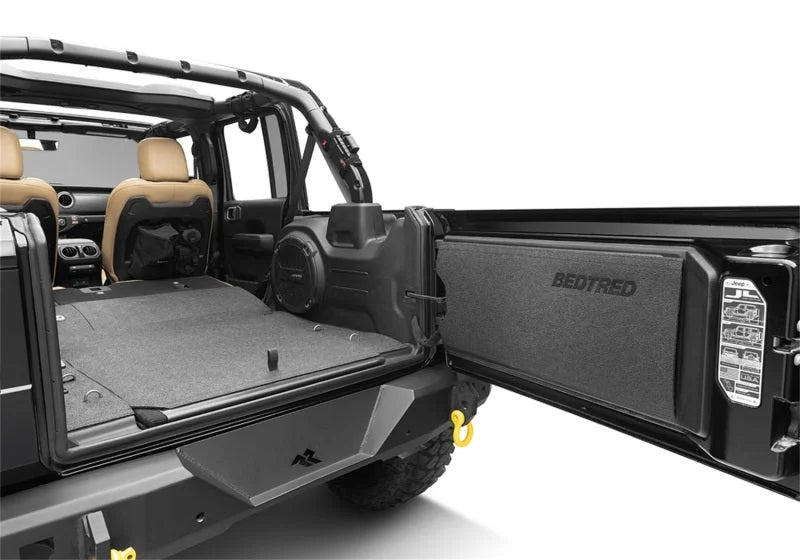 BedRug 18-23 Jeep JL 2-Door 2pc Front Floor BedTred Kit - Side View