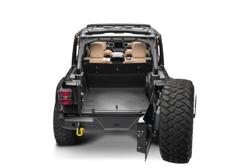 BedRug 18-23 Jeep JL 2-Door 2pc Front Floor BedTred Kit - Installation View