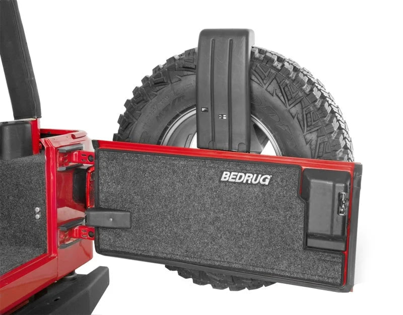 BedRug 97-06 Jeep TJ Rear Cargo Kit (Incl Tailgate) - Back View