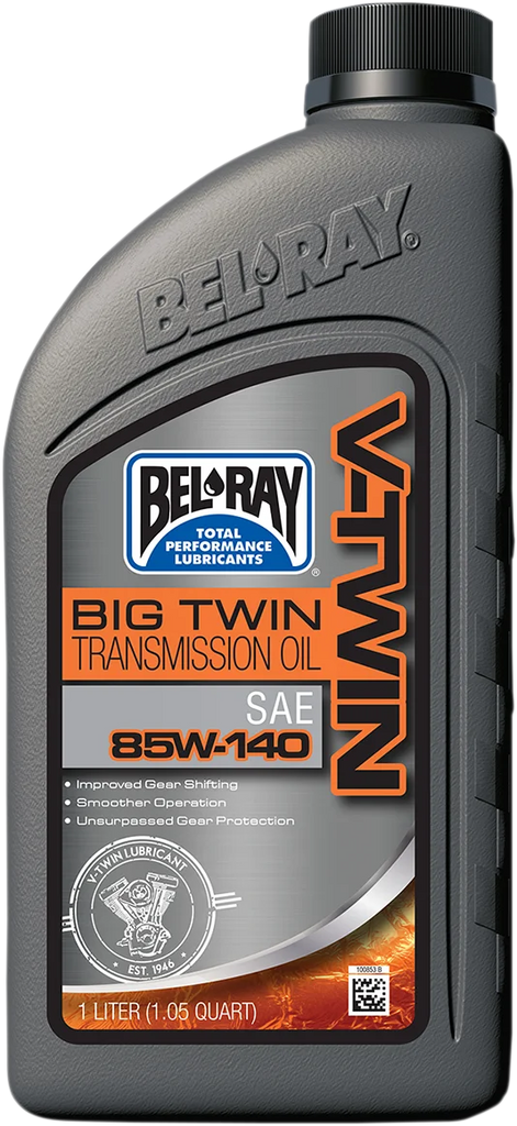 Bel-Ray Big Twin Transmission Oil - 6 U.S. gal. - Bag-In-Box 301828150033 - Side View