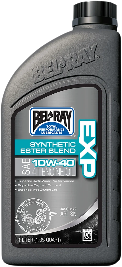 Bel-Ray EXP Synthetic Blend 4T Oil - 15W-50 - 4L 99130-B4LW - Side View