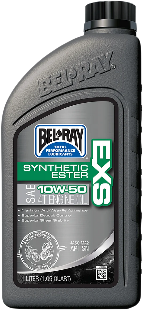 Bel-Ray EXS Synthetic 4T Oil - 10W-50 - 4L 99160-B4LW - Side View