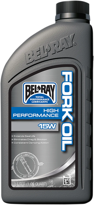 Bel-Ray High-Performance Fork Oil - 10w - 1L 99320-B1LW - Side View