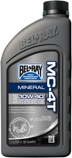 Bel-Ray MC-4T Mineral Oil - 10W-40 - 1L 99401-BT1LA