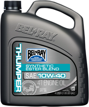 Load image into Gallery viewer, Bel-Ray Thumper Synthetic Blend 4T Oil - 10W-40 - 4L 99520-B4LW - Main Product View