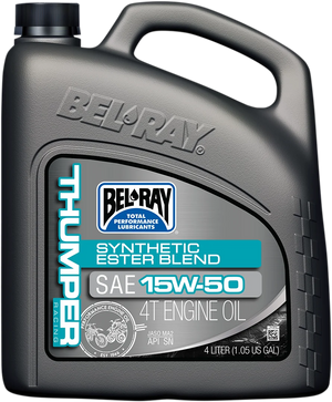 Bel-Ray Thumper Synthetic Blend 4T Oil - 15W-50 - 4L 99530-B4LW - Main Product View