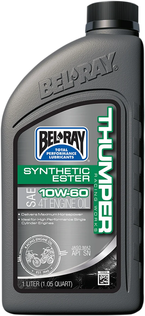 Bel-Ray Thumper Synthetic Oil - 10W-60 - 1L 99551-B1LW - Main Product View