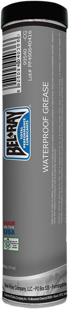 Bel-Ray Waterproof Grease - 14 oz. net wt. - Cartridge 301293150235 - Main Product View
