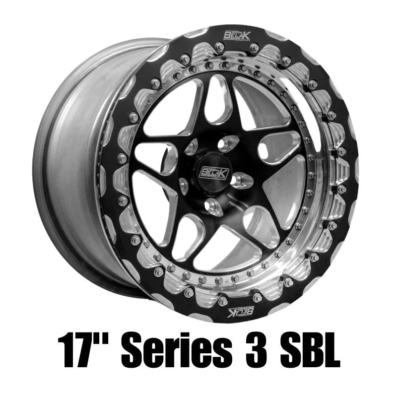 Belak 17x10.5 / 6.5in BS / 5x4.75 BP / High Pad / Series 3 Wheel - Non-Beadlock - Side View