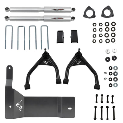 Belltech 07-13 Chevrolet Silverado / GMC Sierra 1500 4WD 4in Suspension Lift Kit w/ Shocks - Main Product View