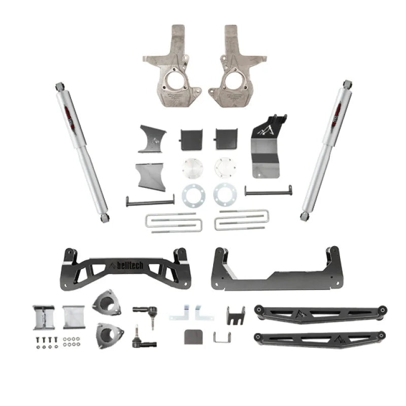 Belltech 07-16 Chevrolet Silverado / GMC Sierra 1500 4WD 7-9in Suspension Lift Kit w/ Shocks - Main Product View