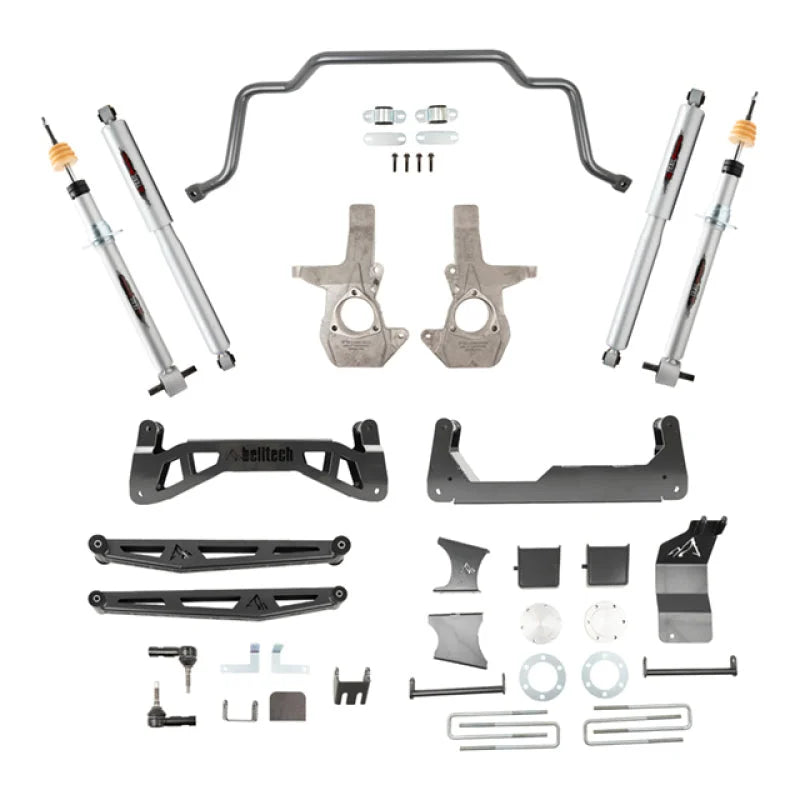 Belltech 07-16 Chevrolet Silverado / GMC Sierra 1500 4WD 7-9in Suspension Lift Kit w/ Shocks - Main Product View
