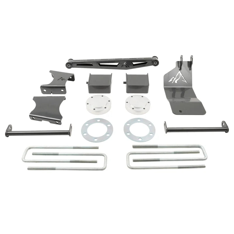 Belltech 07-16 Silverado / Sierra 1500 4wd Ext & Crew Cab 7in. Lift Lift Kit - Side View