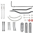 Load image into Gallery viewer, Belltech 07-17 Jeep Wrangler Rubicon Unlimited JK 4dr 4in Trail Perf Lift Kit w/ Rear Sway Bar - Side View