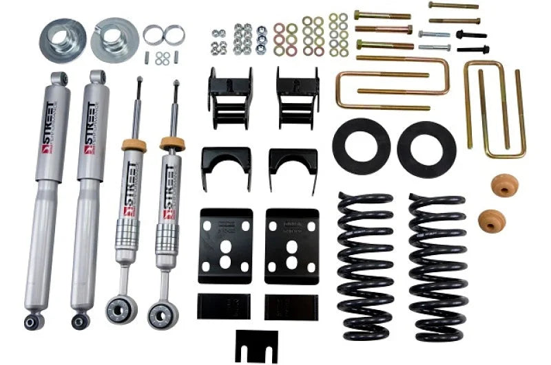 Belltech 09-13 Ford F150 Std Cab Short Bed 2in. or 3in. F/4in. R drop w/ SP Shocks Lowering Kits - Installation View