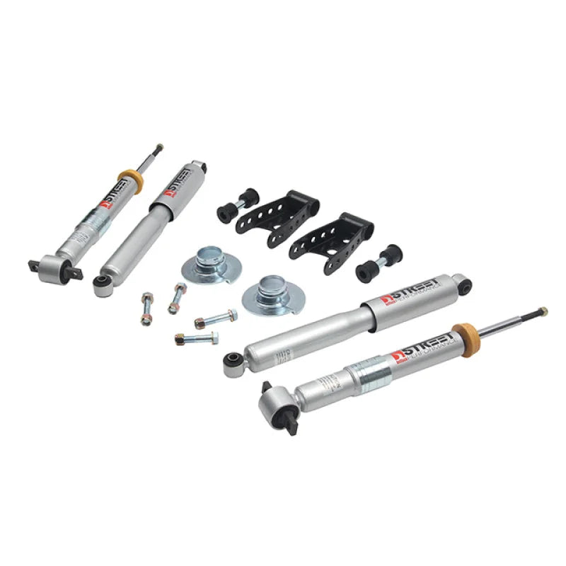 Belltech 15-17 Ford F-150 +1in to -3in Front 2in Rear Lowering Kit - Back View