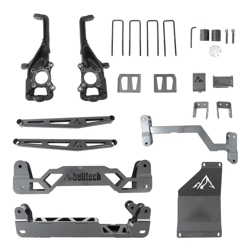 Belltech 15-20 FORD F150 4WD 6in Lift Kit w/ Rear Trail Performance Shocks Only - Main Product View