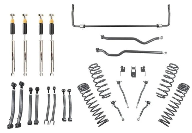 Belltech 18-19 Wrangler Rubicon JL 4dr 4in. Lift Lift Kit - Installation View