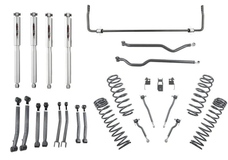 Belltech 18-19 Wrangler Rubicon JL 4dr 4in Trail Performance Lift Kit w/ Rear Sway Bar - Main Product View