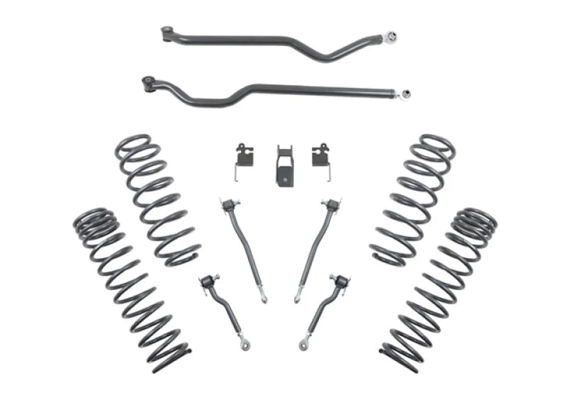 Belltech 18-19 Wrangler Rubicon JL 4dr 4in Trail Performance Lift Kit w/ Rear Sway Bar - Back View