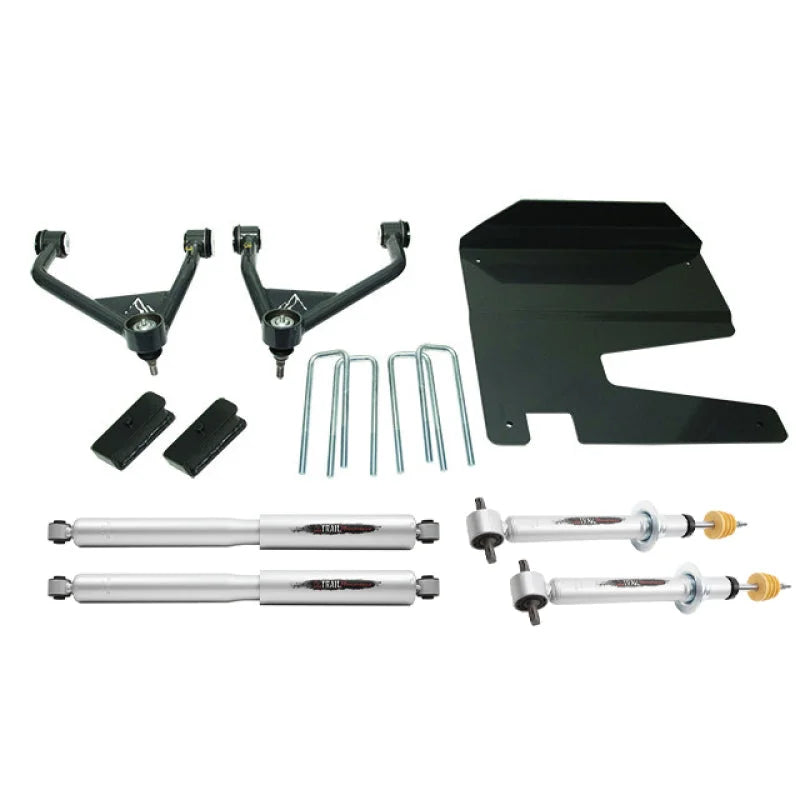 Belltech 19-20 Chevrolet Silverado / GMC Sierra 1500 4WD 4in Suspension Lift Kit w/ Shocks - Main Product View