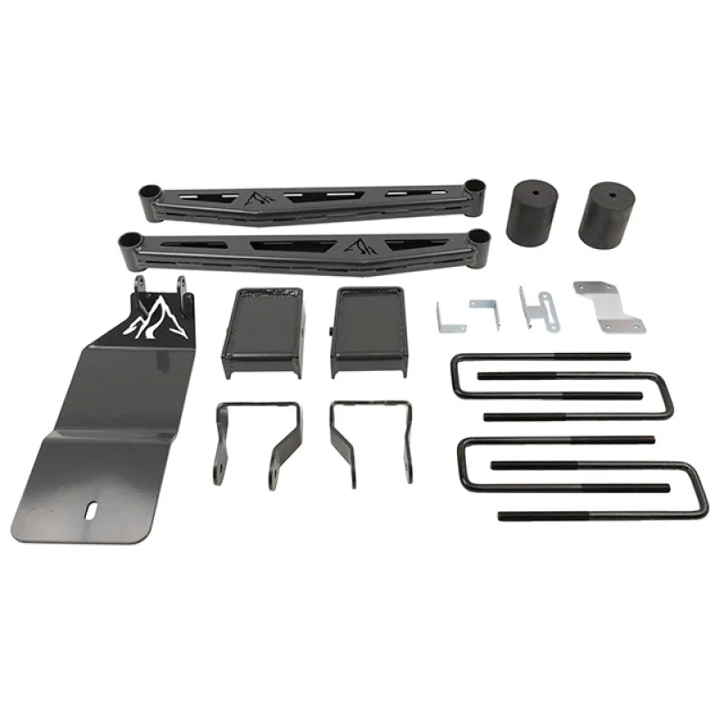 Belltech 19-20 Silverado / GMC Sierra 1500 4WD 6in Suspension Lift Kit w/ Shocks&Fr Swaybar - Side View