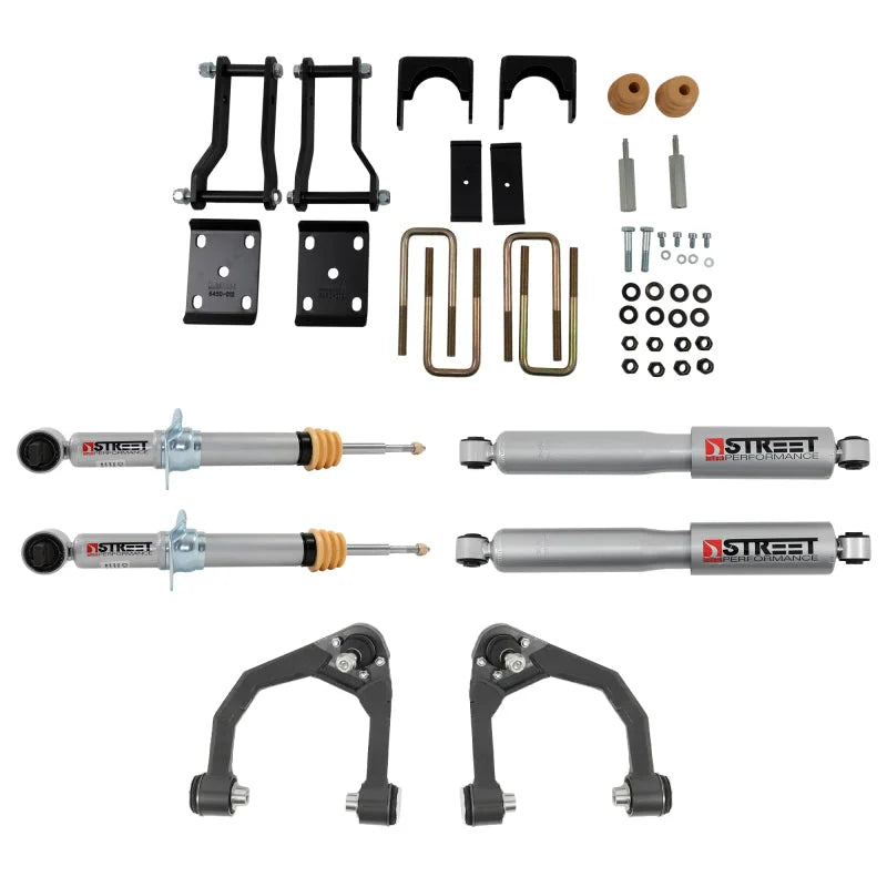 Belltech 19-21 Ford Ranger 2WD (All Cabs) Front And Rear Complete Kit w/ Street Performance Shocks - Main Product View