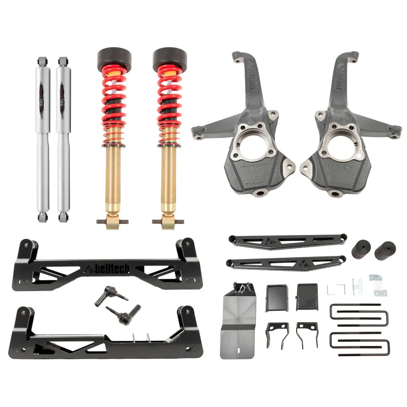 Belltech 19-23 Chevrolet Silverado / GMC Sierra 1500 4WD 6in-8in Suspension Lift Kit w/ Shocks - Main Product View