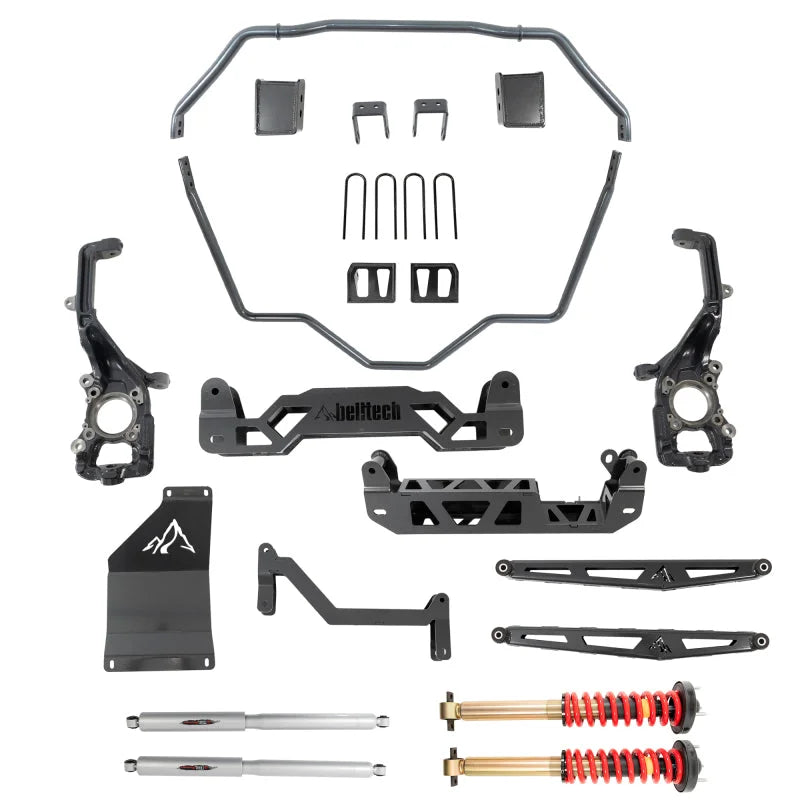 Belltech 2021+ Ford F150 4WD 5-7in Front and Rear Trail Performance Lift Kit - Main Product View