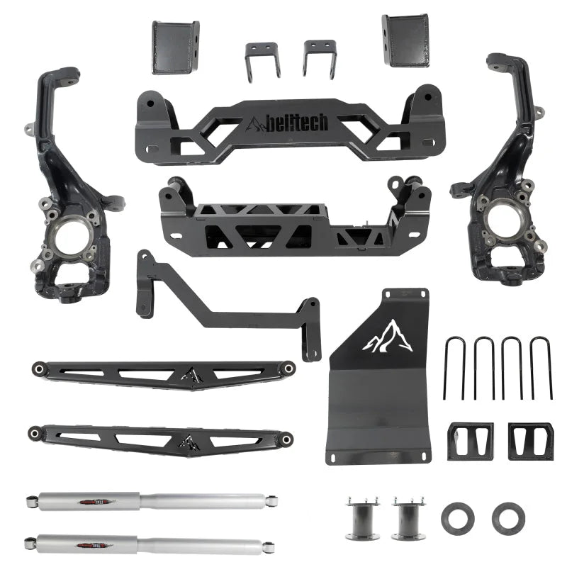 Belltech 2021+ Ford F150 4WD Trail Performance 6in. Base Lift Kit w/ Shocks - Main Product View