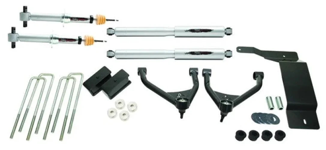 Belltech 14-16 Silverado / Sierra 1500 4WD Ext & Crew Cab 4in Trail Perf Lift Kit - Back View