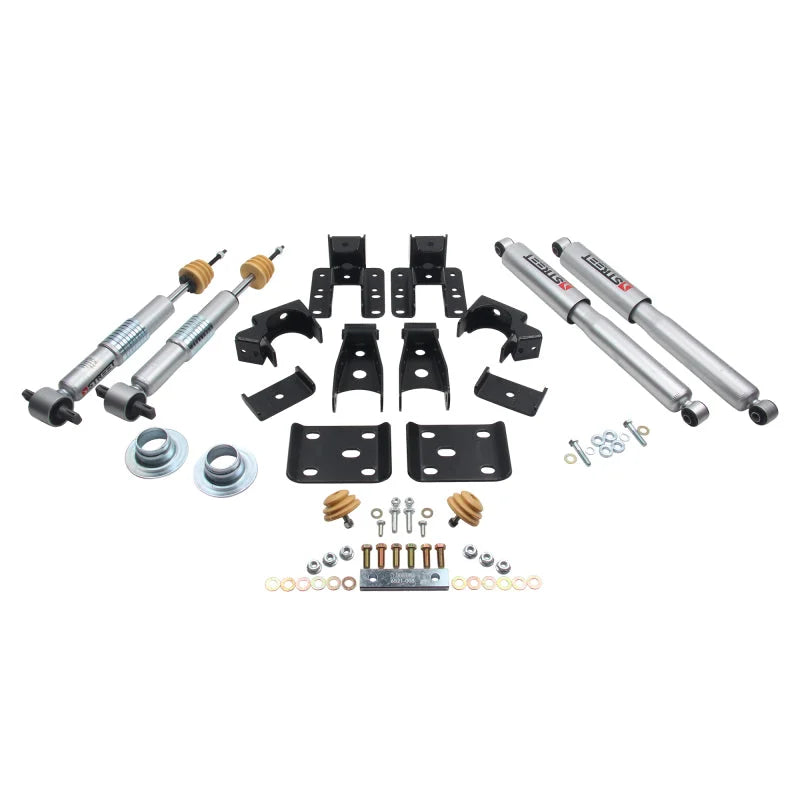 Belltech LOWERING KIT 14-17 Chevy Silverado/Sierra 1in to -2in Front/4in Rear w/ Street Perf Shocks - Additional View 8