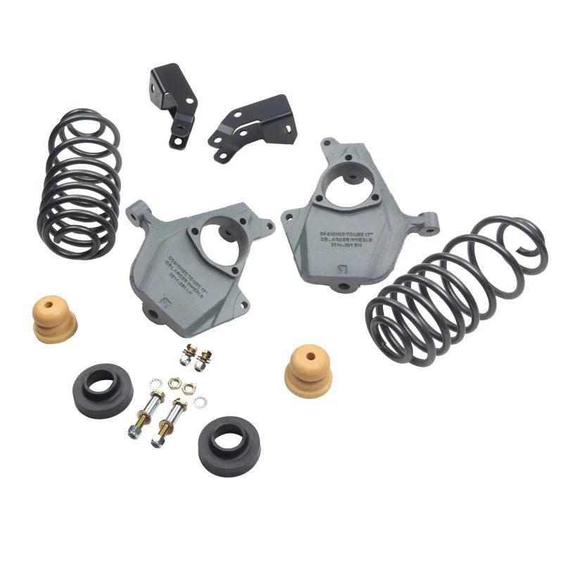 Belltech LOWERING KIT 14-17 GM SUV w/ Magnetic Ride 2-3inF - 4inR - Side View