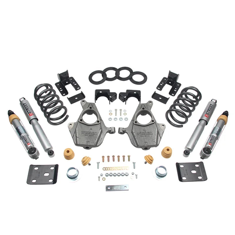 Belltech LOWERING KIT 16.5-17 Chevy Silverado All Cab 2W 3-4F / 7R - Back View