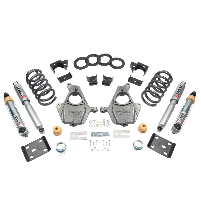 Belltech LOWERING KIT 16.5-17 Chevy Silverado All Cab 2W 3-4F/ 7R - Back View