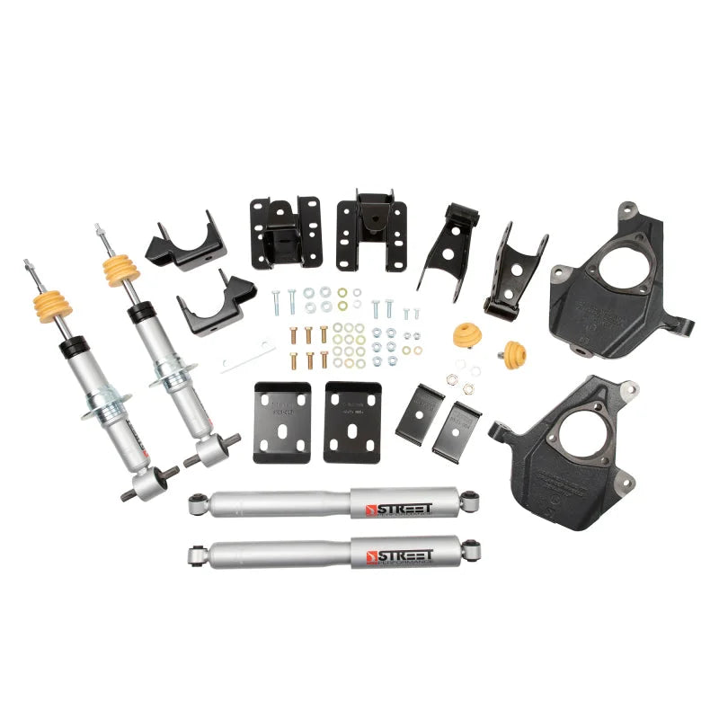 Belltech LOWERING KIT 16.5-17 Chevy Silverado All Cabs 4WD 2inF/4inR - Main Product View