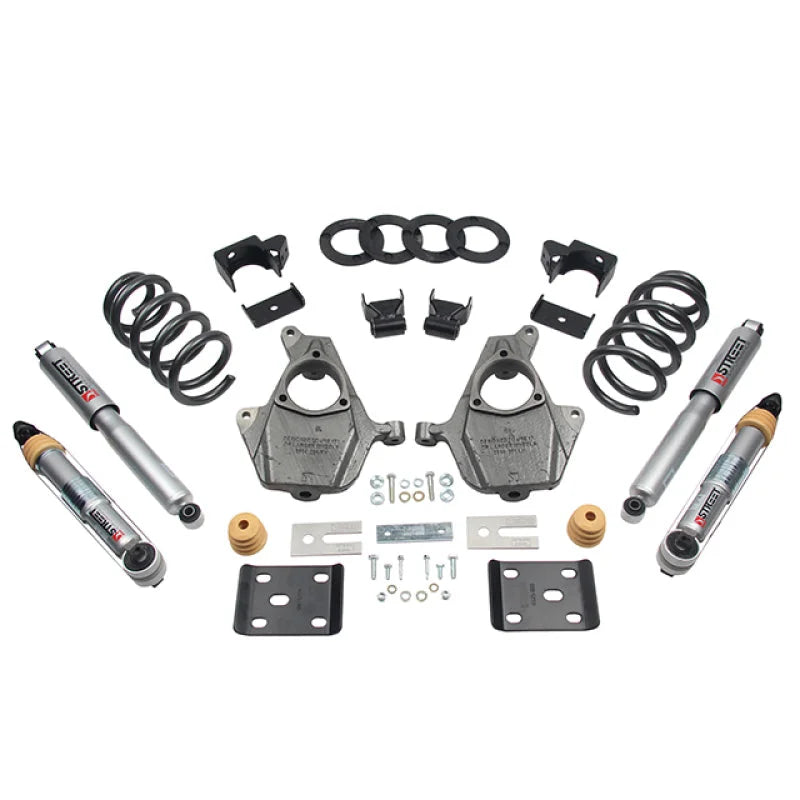 Belltech LOWERING KIT 16.5-17 Chevy Silverado Crew Cab 2WD 3-4F / 7R - Main Product View
