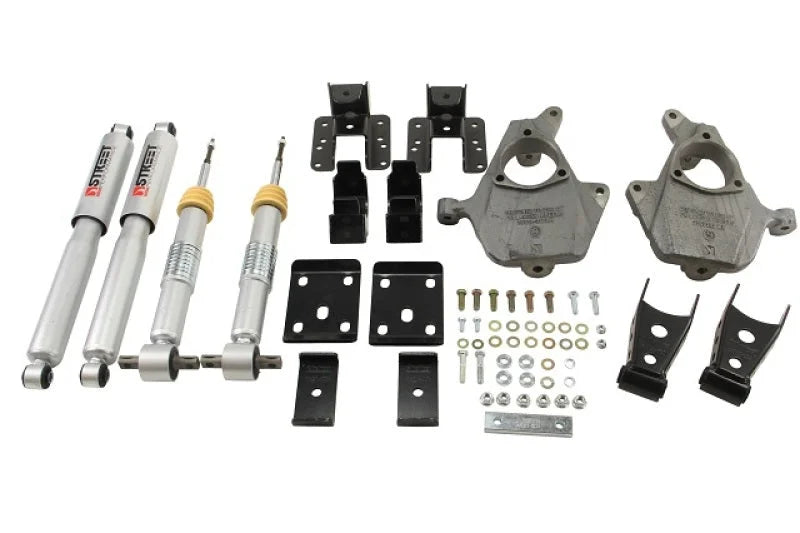 Belltech LOWERING KIT 2014 Chevy/GMC Silverado/Sierra All Cabs 2WD 2in Front/4in Rear w/ Shocks - Main Product View
