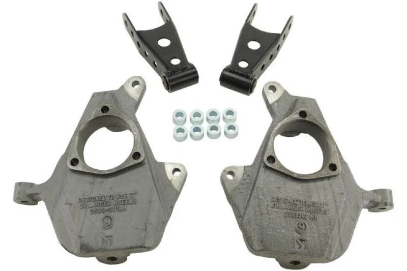 Belltech LOWERING KIT 2014 Silverado/Sierra All Cabs 2WD 2in Front/2in or 3in Rear w/o Shocks - Side View