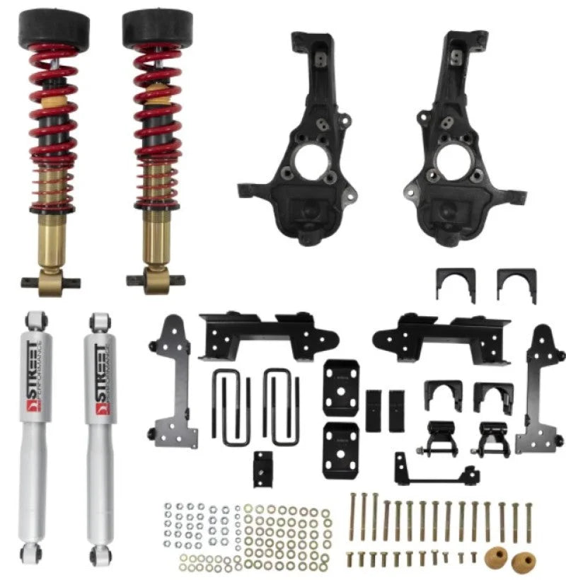 Belltech LOWERING KIT 2019+ GM Silverado / Sierra 1500 4WD All Cabs - 2-5in Fr / 6in R - Back View