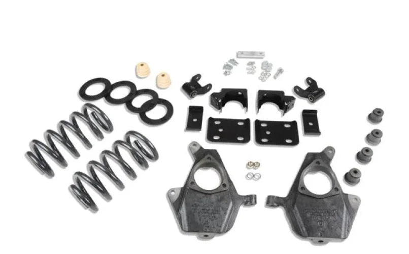 Belltech LOWERING KIT 14 Chev/GM Silverado/Sierra Std Cab 2WD 3in or 4in Frnt/7in Rear w/o Shocks - Side View